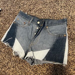 Levi 501 patches Jean shorts brand new without tags
